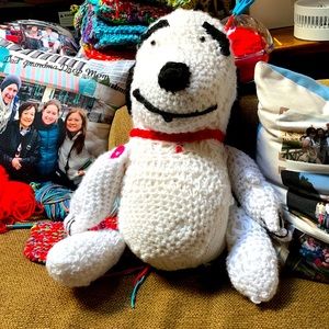 Homemade crochet Snoopy
